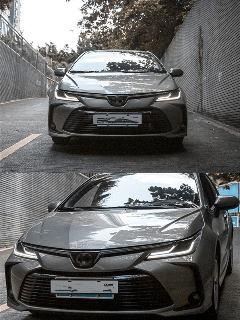 Headlight LED For Toyota Corolla LED Headlights 19-21 DRL Turn Signal Head Lamp High Beam Angel Eye Lights
