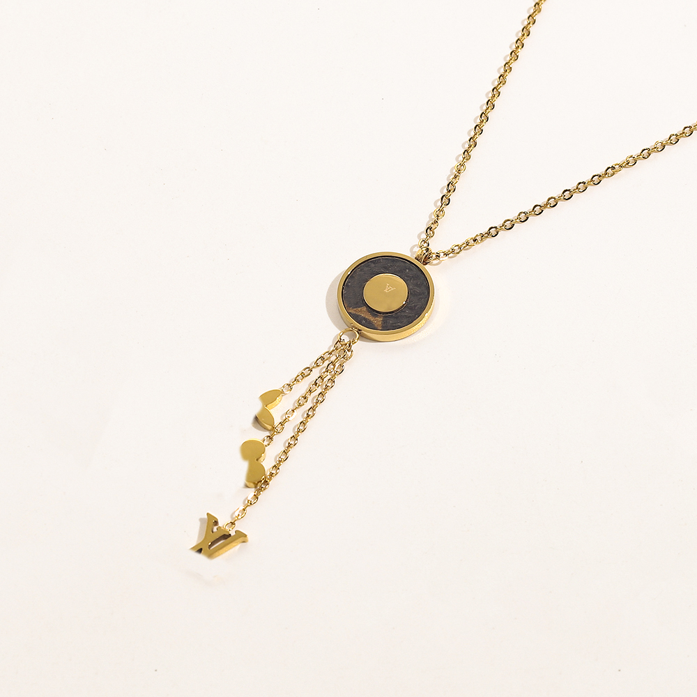 Designer Branded Necklace Faux Leather 18K Gold Plated Stainless Steel Necklaces Choker Chain Flower Letter Pendant Wedding Jewelry Accessories ZG1491
Designer Branded Necklace Faux Leather 18K Gold Plated Stainless Steel Necklaces Choker Chain Flower Letter Pendant Wedding Jewelry Accessories ZG1491