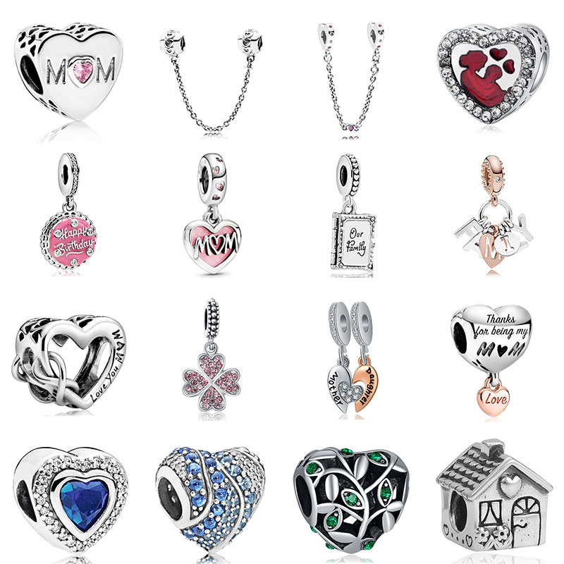 925 Sterling Silver Dangle Charm New Gold Heart Bee Family Tree Crown Beads Bead Fit Pandora Charms Bracelet DIY Jewelry Accessories
925 Sterling Silver Dangle Charm New Gold Heart Bee Family Tree Crown Beads Bead Fit Pandora Charms Bracelet DIY Jewelry Accessories