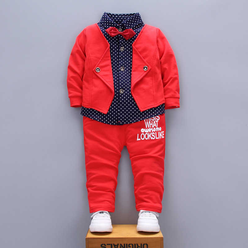 Children Spring Boys Autumn Girls Clothing Sets Kids Fashion Clothes Baby Gentleman T shirts Pants 2Pcs Sets Toddler Tracksuit