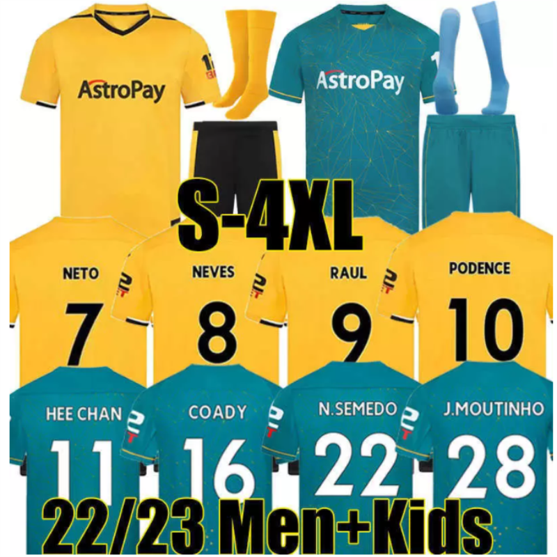 22 23 Soccer Jerseys ADAMA KILMAN SEMEDO RAUL NETO NEVES 2022 2023 J.OTTO PODENCE GIBBS WHITE Wolverhampton Football Shirts Men Kids Kits, Green
22 23 Soccer Jerseys ADAMA KILMAN SEMEDO RAUL NETO NEVES 2022 2023 J.OTTO PODENCE GIBBS WHITE Wolverhampton Football Shirts Men Kids Kits, Green