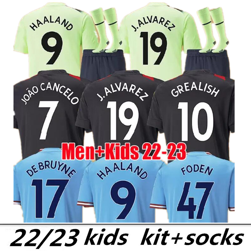 22 23 HAALAND ALVAREZ soccer jerseys 2022 2023 GREALISH FODEN STERLING MANs cities football shirt DE BRUYNE GESUS BERNARDO MAHREZ RODRIGO men kids kits
22 23 HAALAND ALVAREZ soccer jerseys 2022 2023 GREALISH FODEN STERLING MANs cities football shirt DE BRUYNE GESUS BERNARDO MAHREZ RODRIGO men kids kits