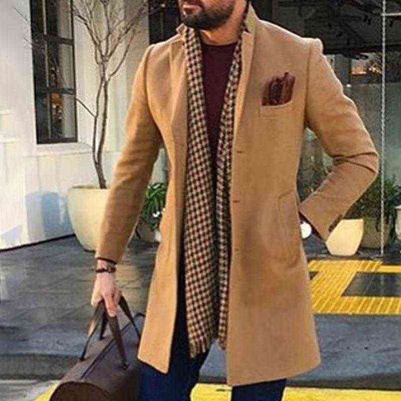 Fashion Men TrenchCoat Solid Color Long Sleeve Lapel Button Slim Fits Overcoat Coat Outwear Male Jacket S-XXL Men's Wool & Blends T220810, Black
Fashion Men TrenchCoat Solid Color Long Sleeve Lapel Button Slim Fits Overcoat Coat Outwear Male Jacket S-XXL Men's Wool & Blends T220810, Black