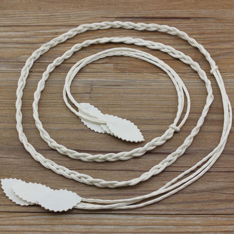 Belts Sale 0.7cm Elastic Woven Rope Waist Vintage Women Leaves Shaped Dress Cummerbunds Waistband For Handmade SlimBelts, White
Belts Sale 0.7cm Elastic Woven Rope Waist Vintage Women Leaves Shaped Dress Cummerbunds Waistband For Handmade SlimBelts, White