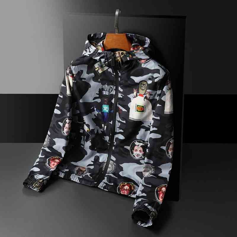 Men's Luxury Fashion Brands Menswear New Casual Hooded Jacket Thin Personalized Printing, Picture color
Men's Luxury Fashion Brands Menswear New Casual Hooded Jacket Thin Personalized Printing, Picture color