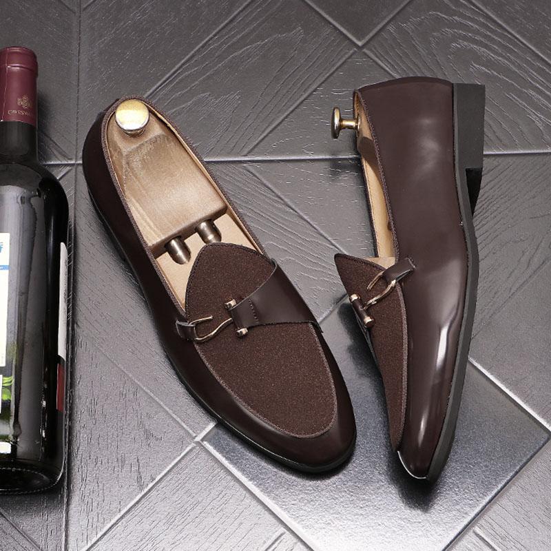 Dress Shoes Luxury Fashion Men Pointed Suede Patchwork Monk Strap Casual Oxford Wedding Groom Driving Homecoming Business FootwearDress, Aa1
Dress Shoes Luxury Fashion Men Pointed Suede Patchwork Monk Strap Casual Oxford Wedding Groom Driving Homecoming Business FootwearDress, Aa1