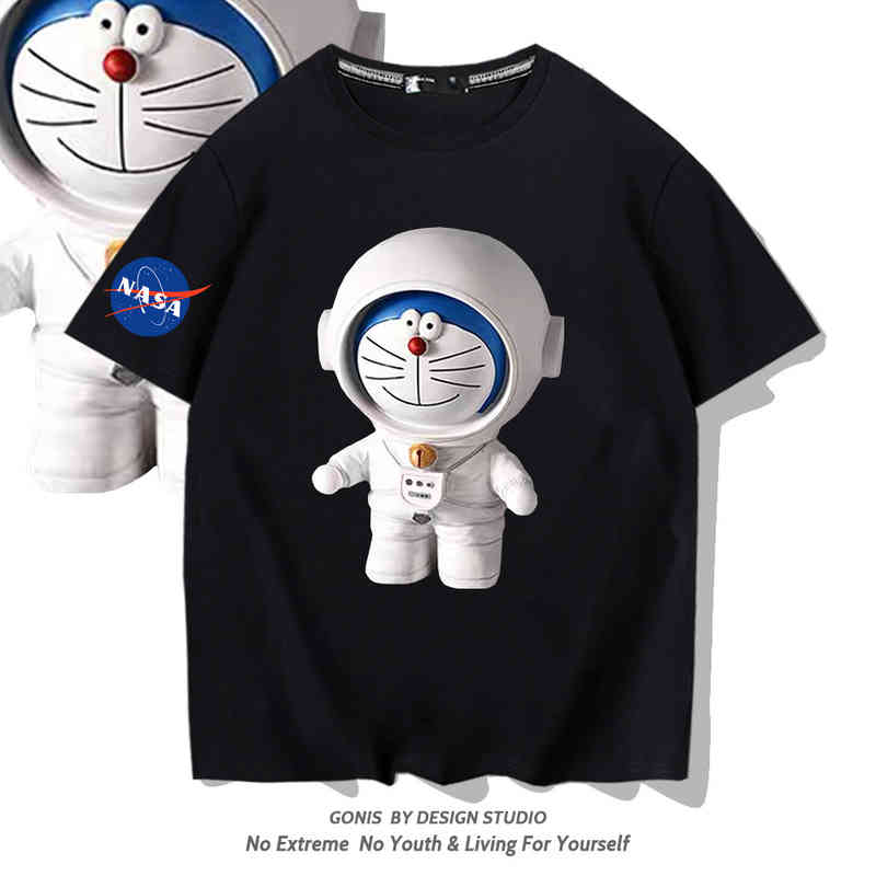 NASA co astronaut tide brand short t-shirt men and women summer loose casual cartoon robot cat off shoulder half sleeve, 09781 dora black
NASA co astronaut tide brand short t-shirt men and women summer loose casual cartoon robot cat off shoulder half sleeve, 09781 dora black
