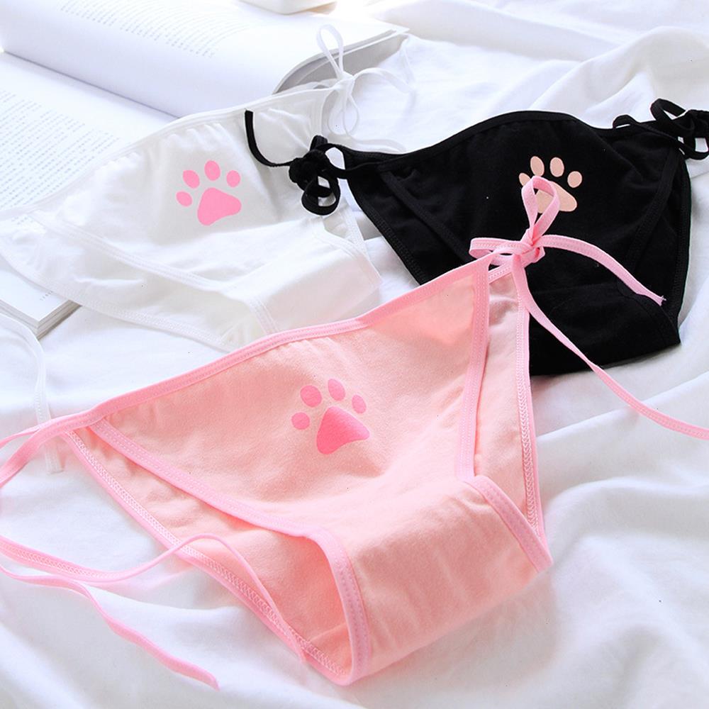 Sweet Lolita Cute Claw Women Panties Underwear Girl Anime Low Waist Cotton Strings Strap Bandage Seamless Brief Sexy Lingerie, White
Sweet Lolita Cute Claw Women Panties Underwear Girl Anime Low Waist Cotton Strings Strap Bandage Seamless Brief Sexy Lingerie, White