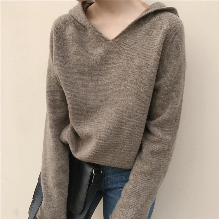 Cashmere Cotton Blend Knitted Hoodie Sweater Women 2022 Autumn Winter All-Match Casual Jumper Pull Femme Hiver Pullover Sweaters, Pink
Cashmere Cotton Blend Knitted Hoodie Sweater Women 2022 Autumn Winter All-Match Casual Jumper Pull Femme Hiver Pullover Sweaters, Pink