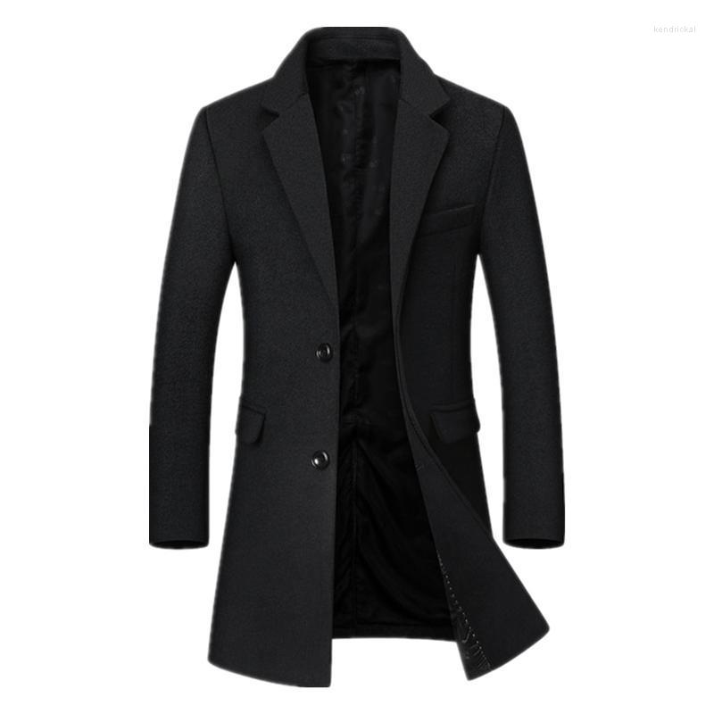 Men's Wool & Blends Autumn Winter Brand Men Coats Fashion Solid Color Middle Long Overcoat Luxury Business Casual Coat Male Kend22, Black
Men's Wool & Blends Autumn Winter Brand Men Coats Fashion Solid Color Middle Long Overcoat Luxury Business Casual Coat Male Kend22, Black