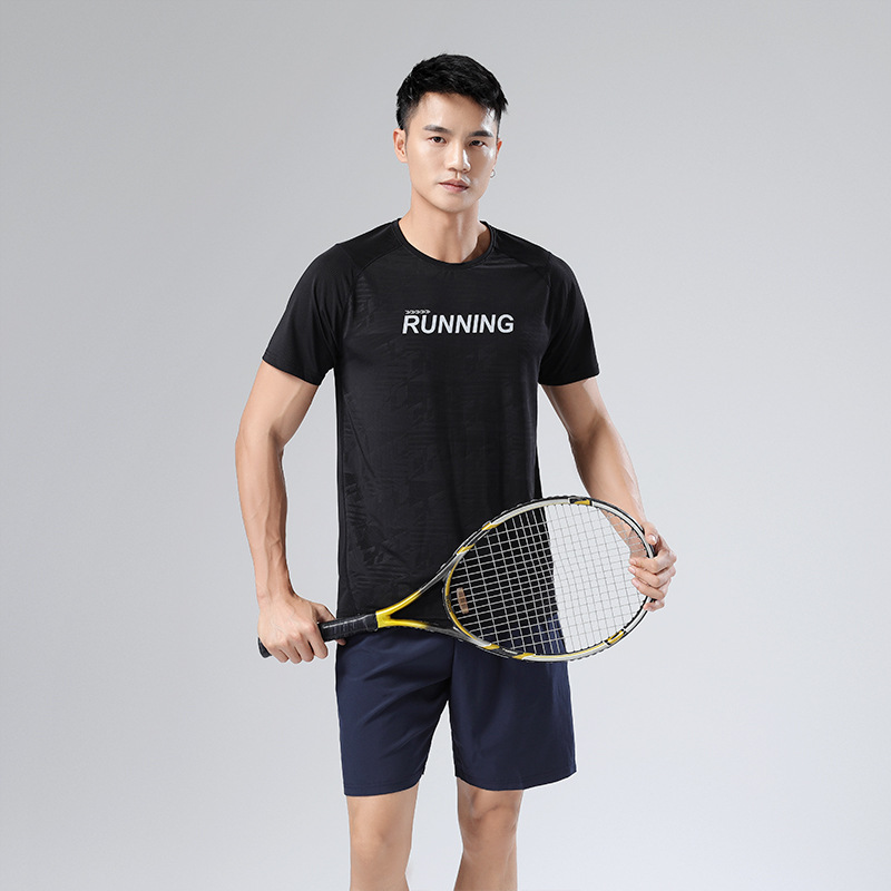 Fashion Sports Short-sleeved T-shirt Men's Quick-drying Basketball Running Ice Silk Loose Fitness Clothes Workout Shirts for Men, White
Fashion Sports Short-sleeved T-shirt Men's Quick-drying Basketball Running Ice Silk Loose Fitness Clothes Workout Shirts for Men, White