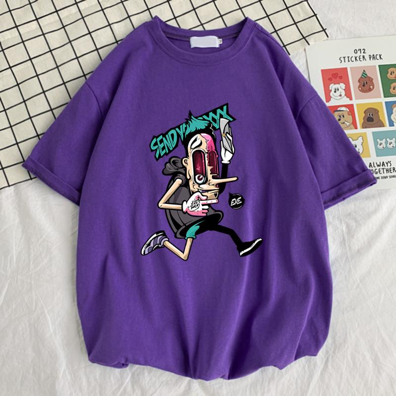 Men's T-Shirts Eve Punk Hiphop Cartoons Printed Man Tshirt Street Oversize T Shirts Sport Crewneck Tshirts Style Comfortable Mens Short Slee, Black
Men's T-Shirts Eve Punk Hiphop Cartoons Printed Man Tshirt Street Oversize T Shirts Sport Crewneck Tshirts Style Comfortable Mens Short Slee, Black