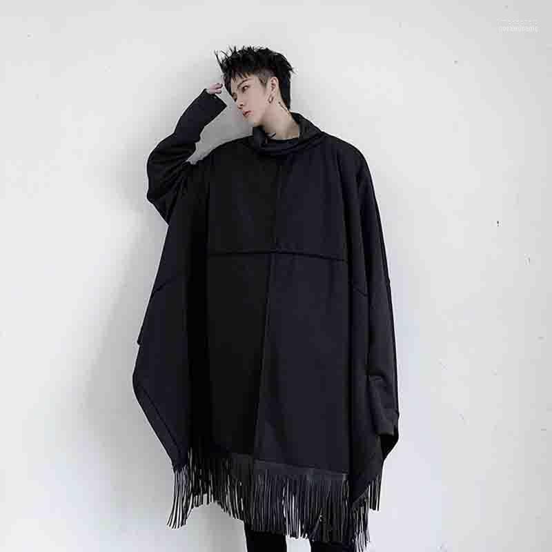 Autumn Dark Black Bat Sleeve High Collar Tassel Sweater For Men' Medium Length Loose And Lazy Coat Women Sweaters Time22
Autumn Dark Black Bat Sleeve High Collar Tassel Sweater For Men' Medium Length Loose And Lazy Coat Women Sweaters Time22