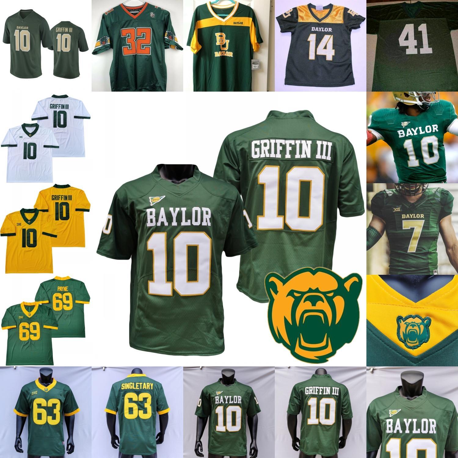 Custom 2020 Baylor Football Jersey NCAA College RG3 Robert Griffin III Charlie Brewer II John Lovett Craig Williams Ebner R.J. Sneed Bernard, Green no extra patch
Custom 2020 Baylor Football Jersey NCAA College RG3 Robert Griffin III Charlie Brewer II John Lovett Craig Williams Ebner R.J. Sneed Bernard, Green no extra patch
