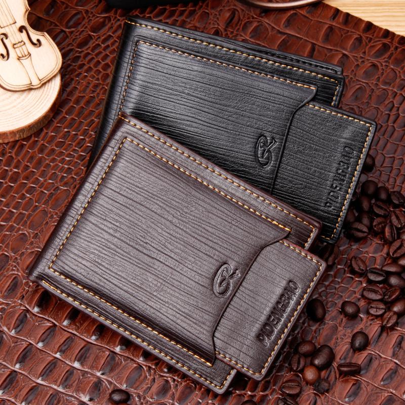 free shipping Wallets Pidengbao Brand Men's Purse Card Wallet Vintage Value Leather Money Short With Gift Box