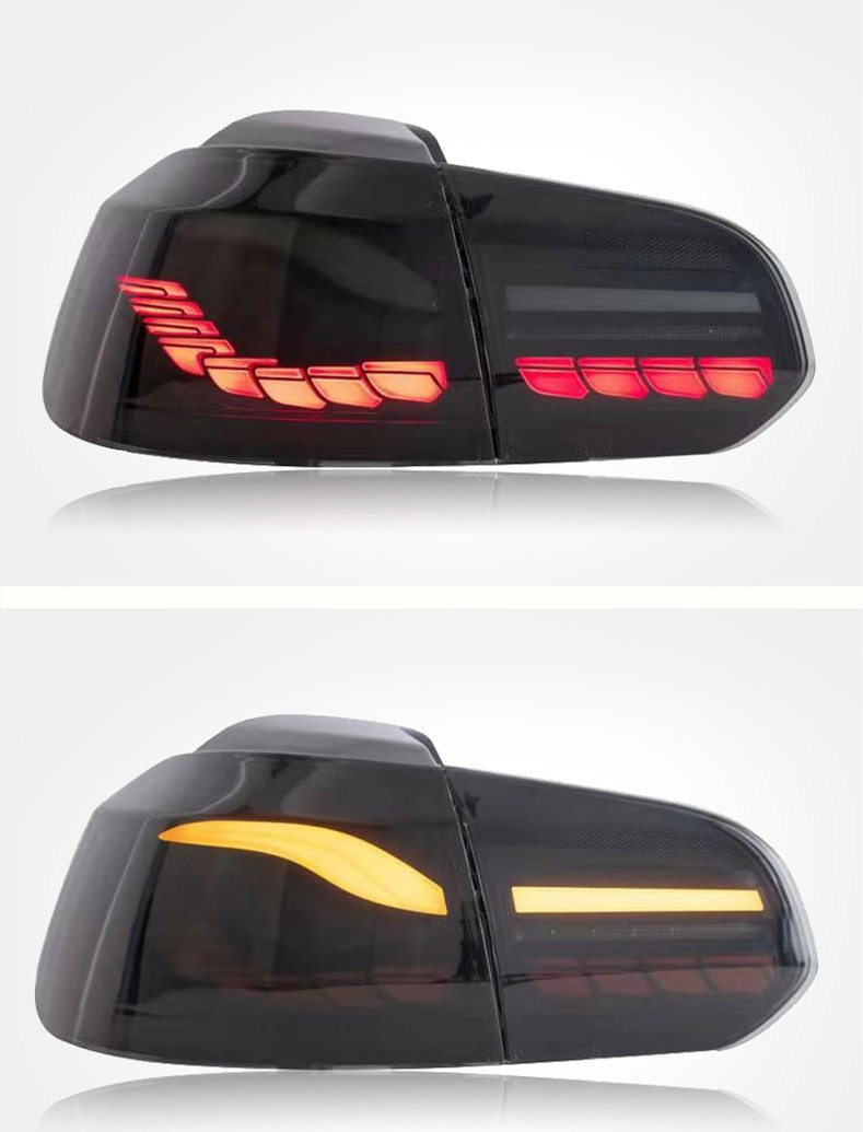 Car Tuning Lights For Golf 6 2009-2012 Golf6 MK6 R20 LED Street Light DRL Brake Stream Turn Signal Reversing Highlights