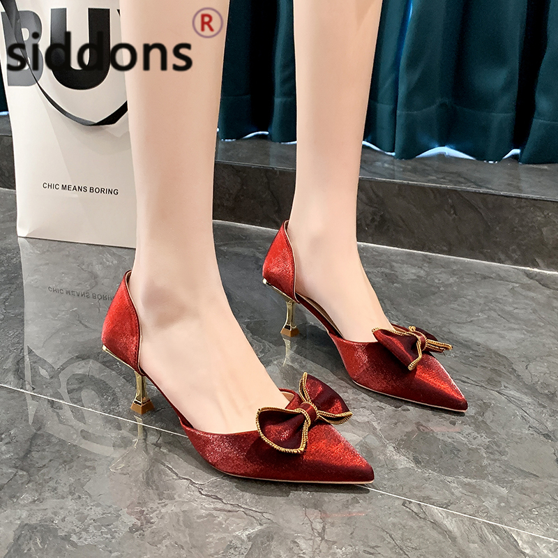 single shoes 2022 New fashion point, shallow mouth, high bow, single shoes, Women's French women's single shoes and sandals, Red
single shoes 2022 New fashion point, shallow mouth, high bow, single shoes, Women's French women's single shoes and sandals, Red