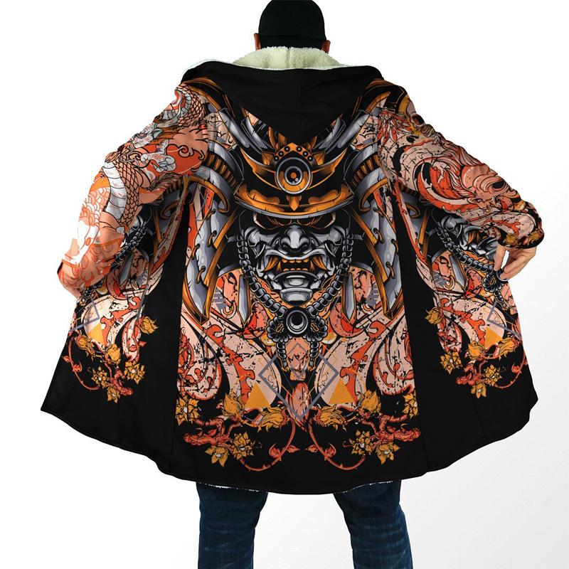 Men' Trench Coats Fashion Men' Winter Hooded Cloak Samurai And Dragon Tattoo 3D Printed Fleece Coat Unisex Casual Warm H015Men, Dark grey
Men' Trench Coats Fashion Men' Winter Hooded Cloak Samurai And Dragon Tattoo 3D Printed Fleece Coat Unisex Casual Warm H015Men, Dark grey