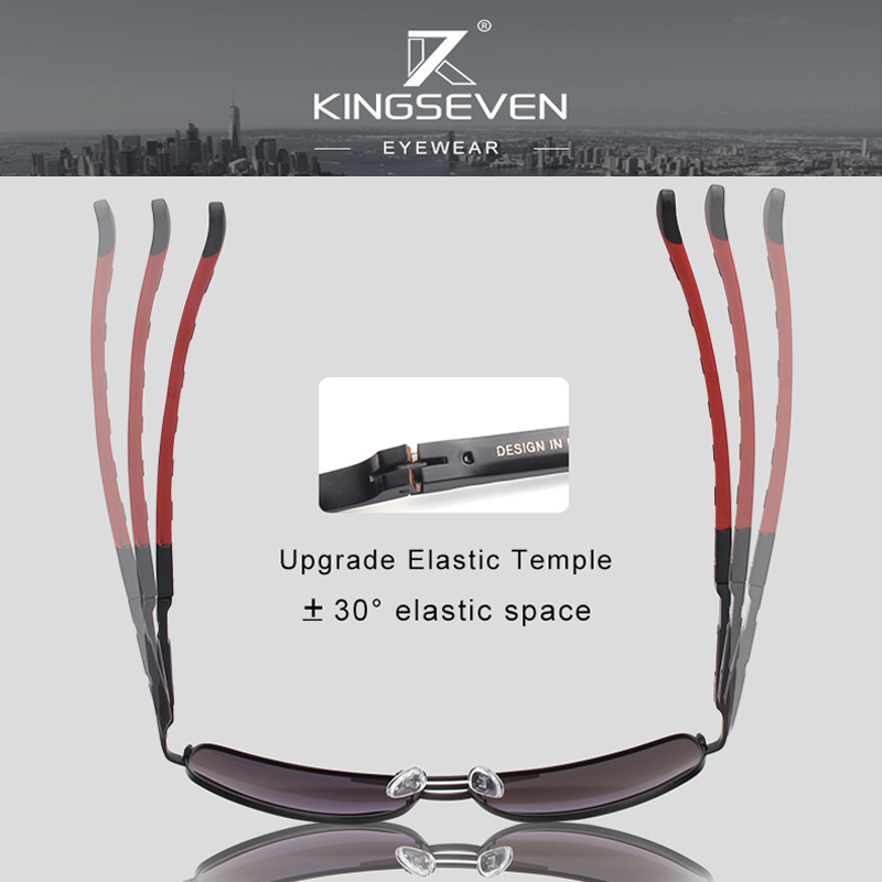 KINGSEVEN Men Vintage Aluminum Polarized Sunglasses Classic Sun glasses Coating Lens Driving Eyewear For MenWomen 220518