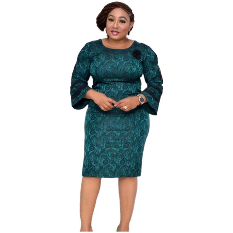 Plus Size Dresses African And Turkey Style Printed Flare Sleeve Dress For WomenPlus, Green
Plus Size Dresses African And Turkey Style Printed Flare Sleeve Dress For WomenPlus, Green