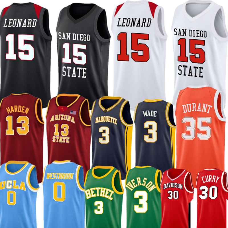 NCAA San Diego State Aztecs College 15 Kawhi Leonard Jersey Russell 0 westbrook Allen 3 Iverson, 2022 man haidao
NCAA San Diego State Aztecs College 15 Kawhi Leonard Jersey Russell 0 westbrook Allen 3 Iverson, 2022 man haidao