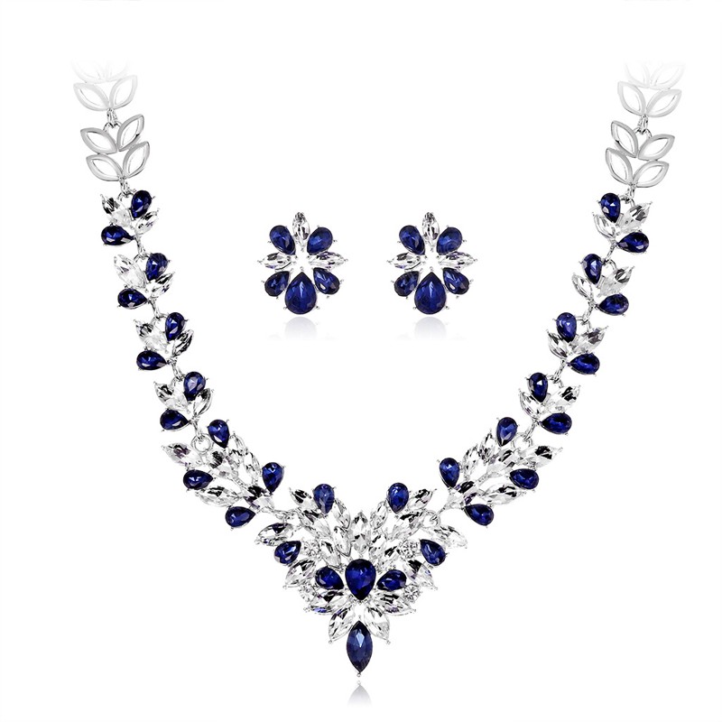 Crystal Leaves Jewelry Sets for Women Girls Silver Plated Rhinestone Bridal Necklace Earrings Set Wedding Party, As picture
Crystal Leaves Jewelry Sets for Women Girls Silver Plated Rhinestone Bridal Necklace Earrings Set Wedding Party, As picture