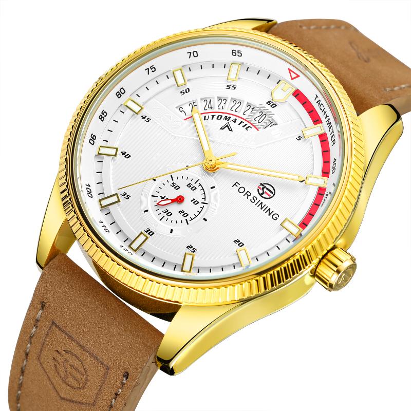 Wristwatches Forsining Mens Leisure Hollow Automatic Mechanical Watch Wrist Movement Brown Belt WatchWristwatches, Silver
Wristwatches Forsining Mens Leisure Hollow Automatic Mechanical Watch Wrist Movement Brown Belt WatchWristwatches, Silver