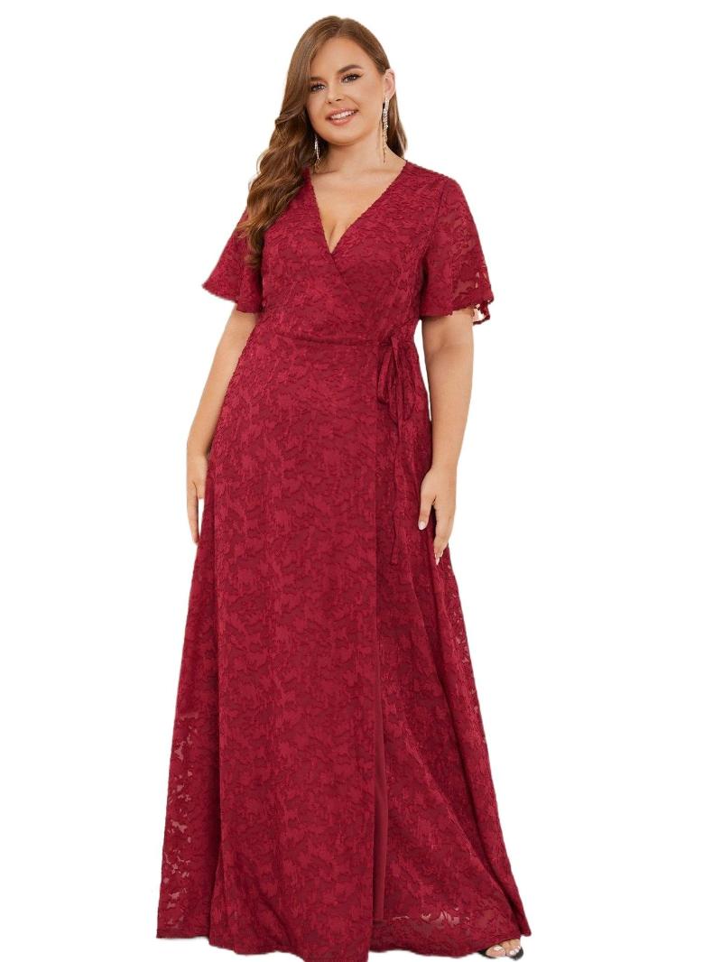 Plus Size Dresses Jacquard Butterfly Sleeve Knot Side Bridesmaid Dress V5l6#Plus, Burgundy
Plus Size Dresses Jacquard Butterfly Sleeve Knot Side Bridesmaid Dress V5l6#Plus, Burgundy