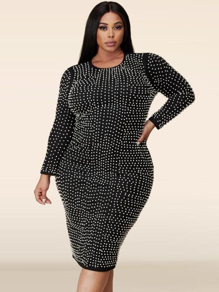 Plus Size Dresses 4XL 5XL Long Sleeve Knee Length Sexy Bodycon Slit Evening Birthday Party Dress With Beading For Ladies AutumnPlus, Beige
Plus Size Dresses 4XL 5XL Long Sleeve Knee Length Sexy Bodycon Slit Evening Birthday Party Dress With Beading For Ladies AutumnPlus, Beige