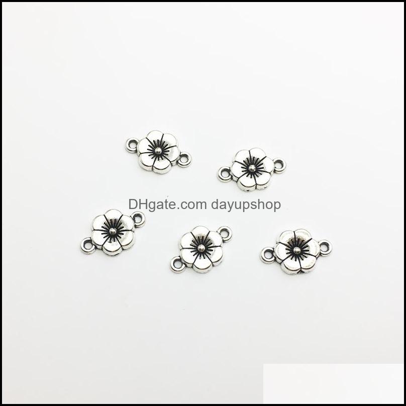 Connectors Jewelry Findings Components 200Pcs/Lot Antique Sier Plated Flower For Making Access Dh7Cz
Connectors Jewelry Findings Components 200Pcs/Lot Antique Sier Plated Flower For Making Access Dh7Cz