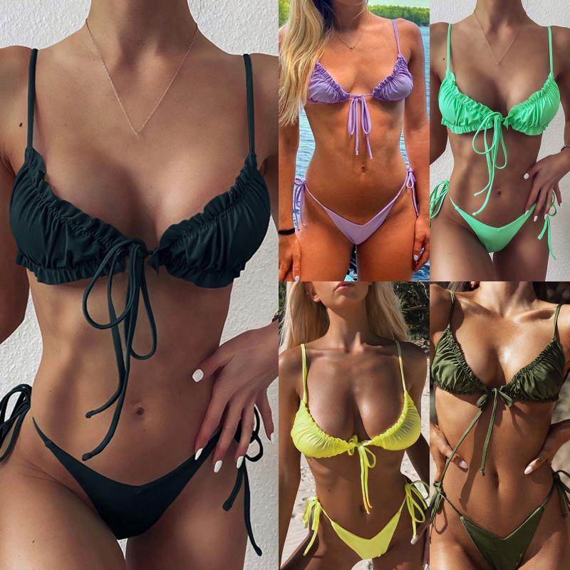 Women' Swimwear Sexy Micro Bikini Women Swimsuit Bandage Set Female Push-Up Brazilian Bathing Suit Biquini Bikinis 2022 Mujer, Ye
Women' Swimwear Sexy Micro Bikini Women Swimsuit Bandage Set Female Push-Up Brazilian Bathing Suit Biquini Bikinis 2022 Mujer, Ye