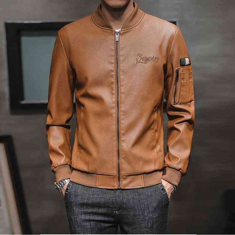 Mens fashion baseball uniform stand collar pu leather jacket autumn and winter motorcycle jacket faux leather coat men T220728, Dark green
Mens fashion baseball uniform stand collar pu leather jacket autumn and winter motorcycle jacket faux leather coat men T220728, Dark green