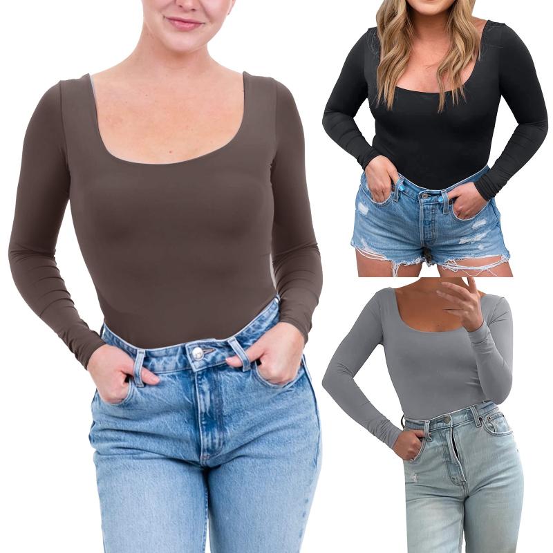 Men' Body Shapers Women' Bodysuit Long Sleeve Solid Color Double Lined Basic Thong Style Buttery Soft FabricMen
Men' Body Shapers Women' Bodysuit Long Sleeve Solid Color Double Lined Basic Thong Style Buttery Soft FabricMen