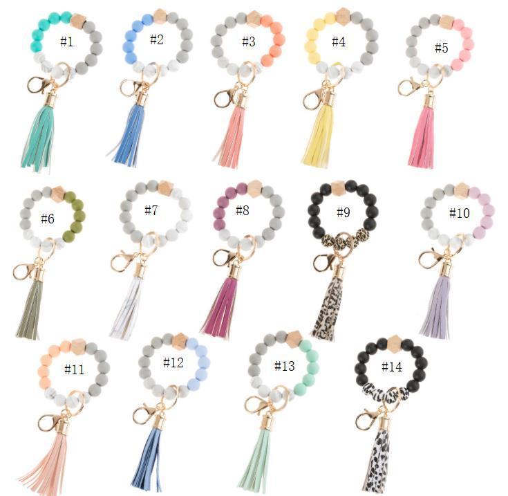 UPS SHIP Silicone Beaded Bangle Keychain party favor with Tassel for Women Party Favor Wristlet Key Ring Bracelet
UPS SHIP Silicone Beaded Bangle Keychain party favor with Tassel for Women Party Favor Wristlet Key Ring Bracelet