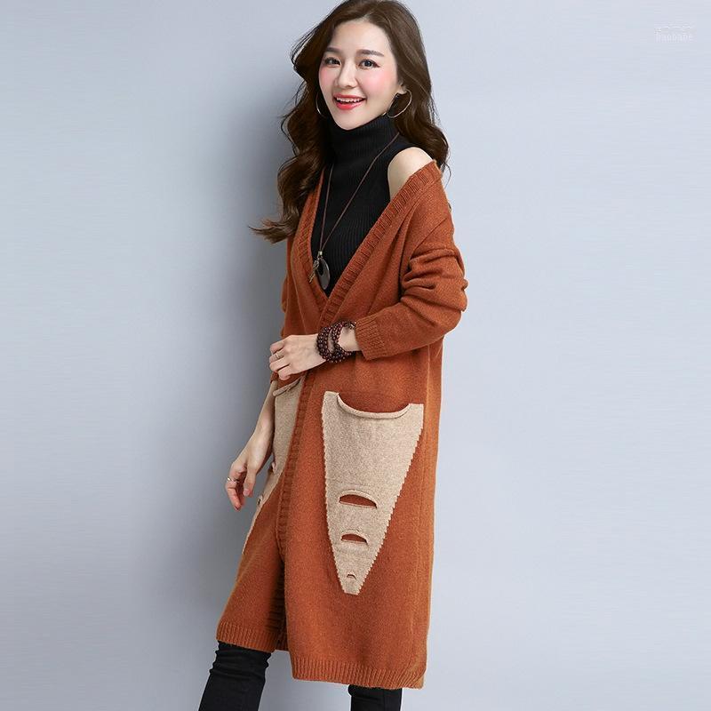 Women's Sweaters Autumn Women Casual Streetwear 2022 Fashion Loose Knitted Jumpers Female Korean Cardigan With Pockets Coats Outwear Jemi22, Brown
Women's Sweaters Autumn Women Casual Streetwear 2022 Fashion Loose Knitted Jumpers Female Korean Cardigan With Pockets Coats Outwear Jemi22, Brown