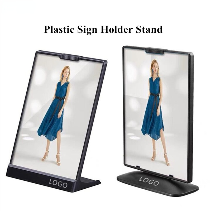 A5 148X210mm Plastic Sign Holder Table Card Display Plastic Upright Menu Holder Stand Poster Picture Frame