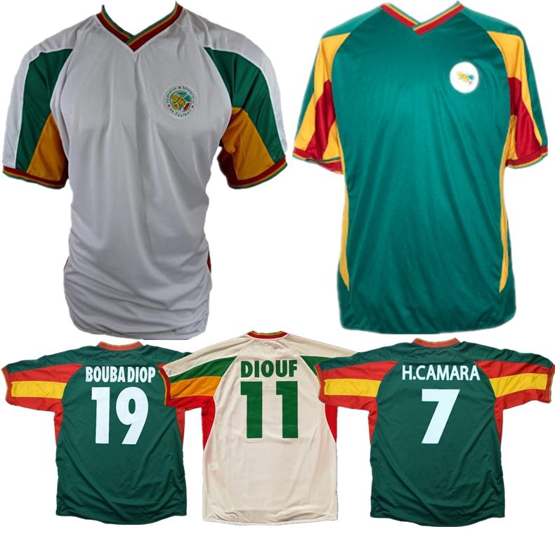 2002 Senegal retro soccer jersey 02 03 Diouf BOUBA DIOP H.CAMARA KH.FADIGA DIAO classic vintage football shirt, 2002 away
2002 Senegal retro soccer jersey 02 03 Diouf BOUBA DIOP H.CAMARA KH.FADIGA DIAO classic vintage football shirt, 2002 away