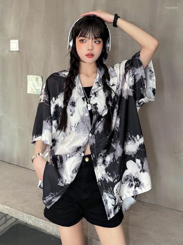 Women' Blouses & Shirts Tie-dye Shirt Women' Summer Thin Section Loose Retro Hong Kong Style Short-sleeved Design Niche Chic TopWomen, Mixed color
Women' Blouses & Shirts Tie-dye Shirt Women' Summer Thin Section Loose Retro Hong Kong Style Short-sleeved Design Niche Chic TopWomen, Mixed color