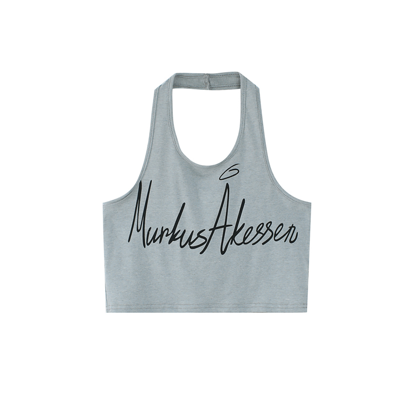 Winter Womens Clothing Two Piece Set Fashion Loose Retro V Neck Letter Print Sweater Long Sleeves Bottoming Vest Knitting Tops 220817