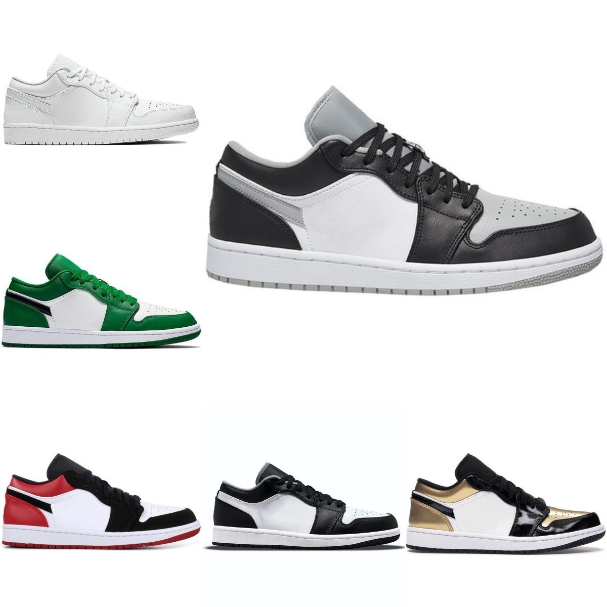 High Quality Jumpman 1s Low Panda 1 Mens Basketball Shoes Fragment UNC Shadow Court Purple Silver Paris Bred Toe Spruce Aura Laser Men Women Designer H01
High Quality Jumpman 1s Low Panda 1 Mens Basketball Shoes Fragment UNC Shadow Court Purple Silver Paris Bred Toe Spruce Aura Laser Men Women Designer H01