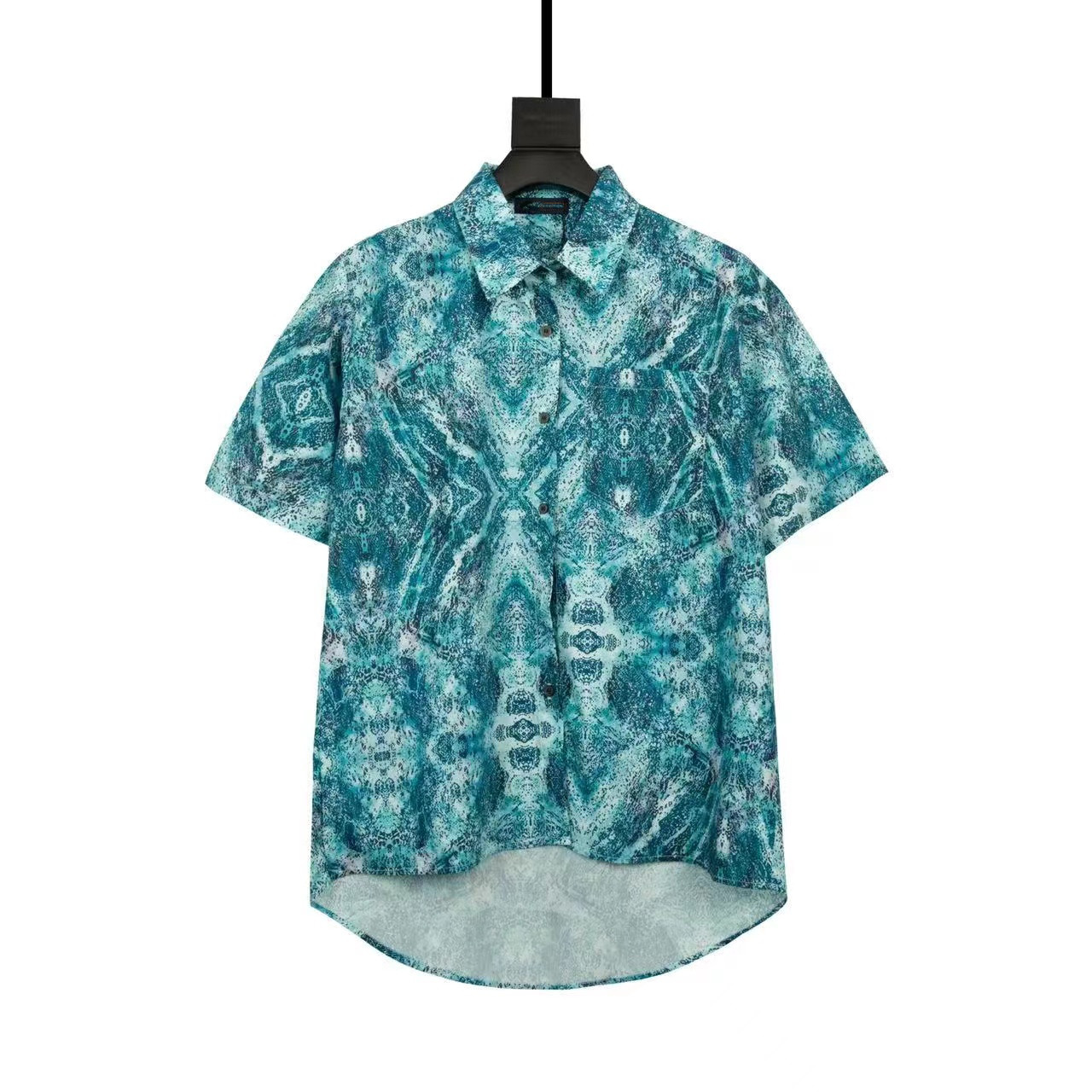 new pattern.Men's Casual Shirts Summer Mens Daily Blouse Short Sleeve Hawaiian Beach Flower Shirtsmens Clothing Trend Comfortable, Multi