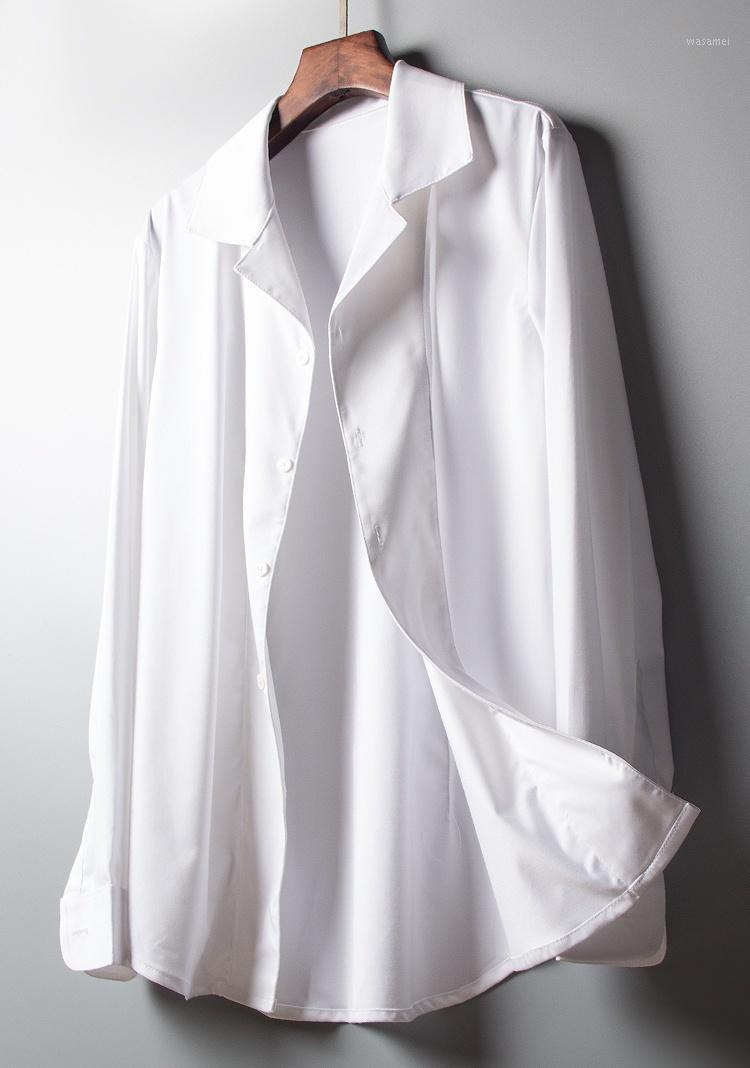 Men' Casual Shirts Solid Color Summer Bottoming High-end Silk Floss Micro-transparent Business Slim Top Long Sleeve Shirt, Black
Men' Casual Shirts Solid Color Summer Bottoming High-end Silk Floss Micro-transparent Business Slim Top Long Sleeve Shirt, Black