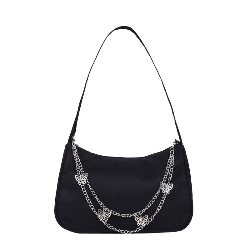 Fashion Women Small Shoulder Underarm Bag PU Leather Nylon Ladies Vintage Chain Pure Color Zipper Mini Purse Handbag L220815, Blue pu
Fashion Women Small Shoulder Underarm Bag PU Leather Nylon Ladies Vintage Chain Pure Color Zipper Mini Purse Handbag L220815, Blue pu