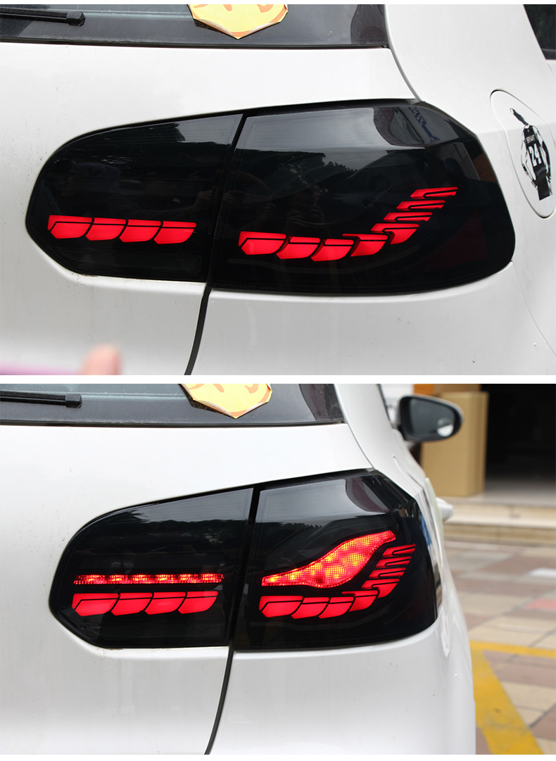 Car Tuning Lights For Golf 6 2009-2012 Golf6 MK6 R20 LED Street Light DRL Brake Stream Turn Signal Reversing Highlights