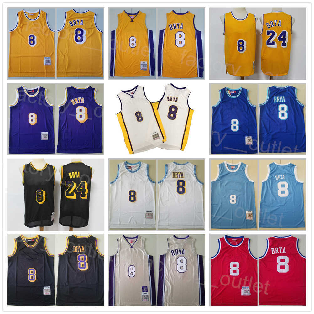 Men Basketball Mitchell and Ness Bryant Retro Jersey 8 Team Color Black Red White Blue Purple Yellow All Stitched Vintage Breathable For Sport Fans Big Team Logo
Men Basketball Mitchell and Ness Bryant Retro Jersey 8 Team Color Black Red White Blue Purple Yellow All Stitched Vintage Breathable For Sport Fans Big Team Logo