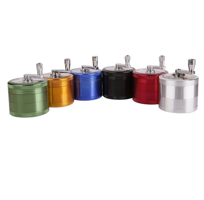 Smoking Herb Grinder 55mm 4parts Hand Crank aluminium alloy Tobacco Grinders Cigarette Spice Crusher With Handle Sharpstone
Smoking Herb Grinder 55mm 4parts Hand Crank aluminium alloy Tobacco Grinders Cigarette Spice Crusher With Handle Sharpstone