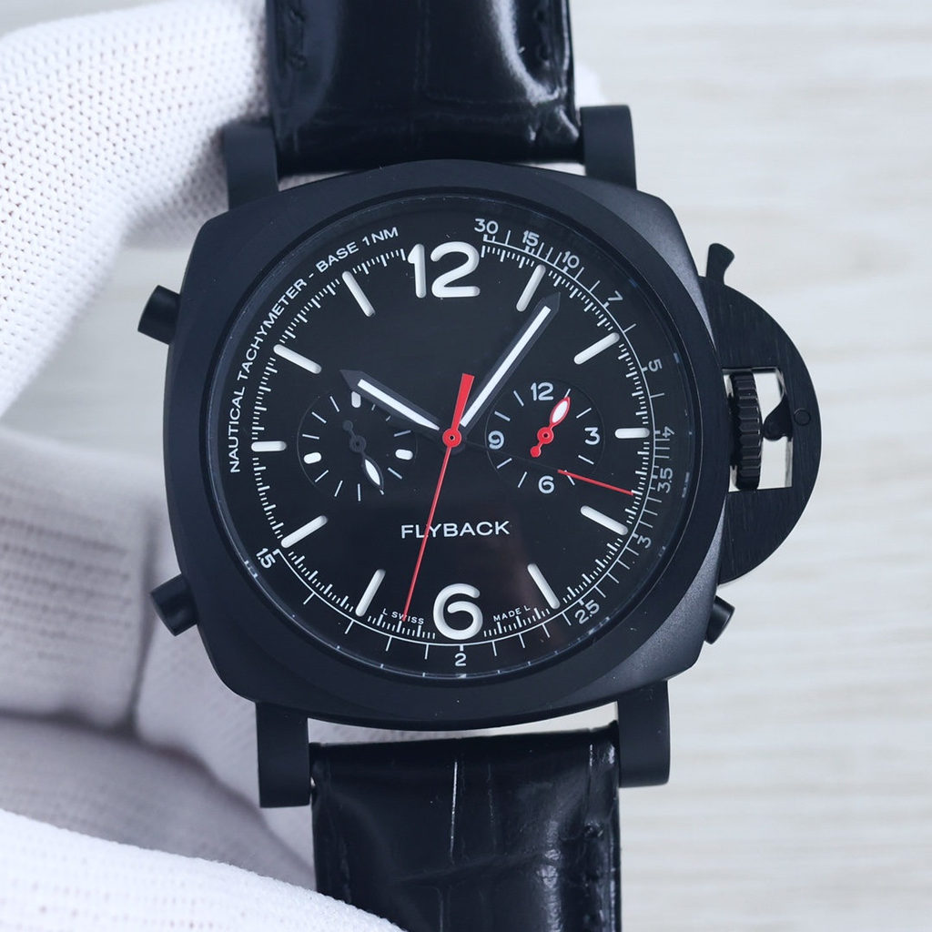 PAM 1298 Mens Automatic watches 44mm black color dial seagull 2555 Mechanical leather belt AISI 316L fine steel luminous
PAM 1298 Mens Automatic watches 44mm black color dial seagull 2555 Mechanical leather belt AISI 316L fine steel luminous