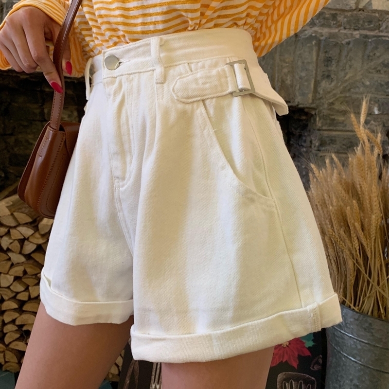 Womens Denim Shorts For Lady Jean Shorts Women Summer Korean Casual Pockets Solid Loose Short Shorts Y200822, White
Womens Denim Shorts For Lady Jean Shorts Women Summer Korean Casual Pockets Solid Loose Short Shorts Y200822, White