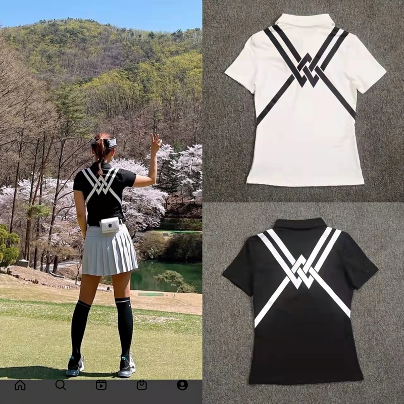 Women's GOLF short-sleeved T-shirt lapel quick-drying breathable slim Golf 220606, Black
Women's GOLF short-sleeved T-shirt lapel quick-drying breathable slim Golf 220606, Black