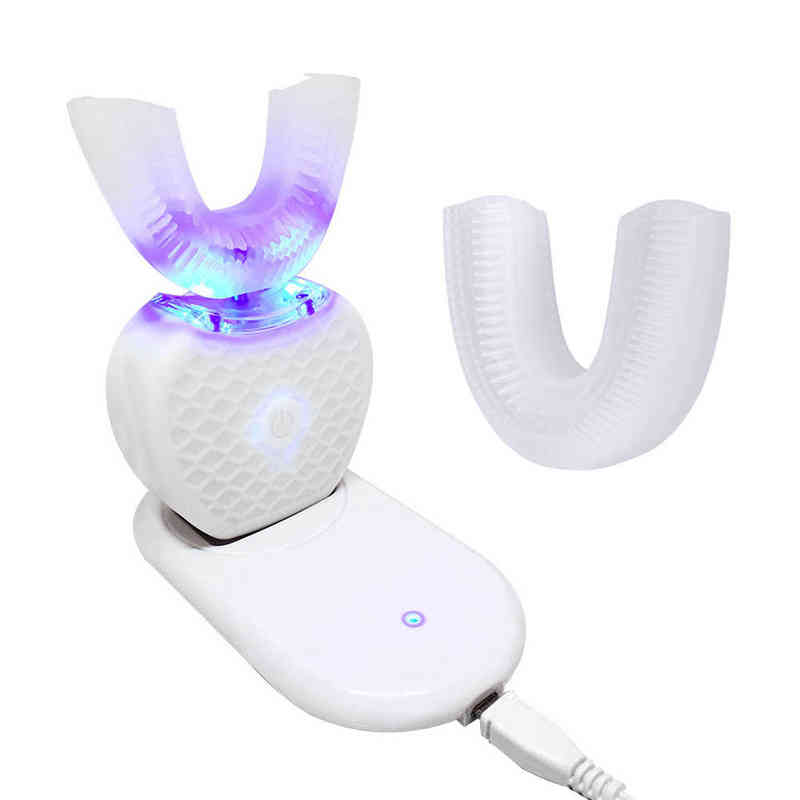 toothbrush Smart 360 Automatic Electric Sonic Toothbrush U Type Tooth Brush USB Charging Tooth Teeth Whitening Blue Light Waterproof Adult 0419
toothbrush Smart 360 Automatic Electric Sonic Toothbrush U Type Tooth Brush USB Charging Tooth Teeth Whitening Blue Light Waterproof Adult 0419